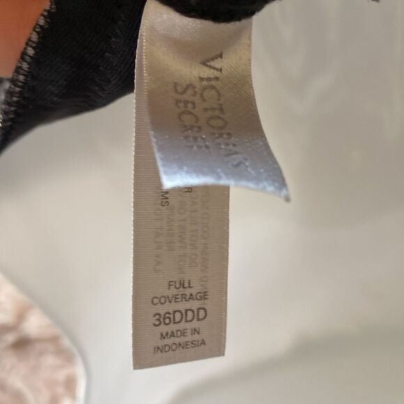 Victoria’s Secret Unlined Full Coverage Bra 36DDD Black (fits like 36DD) - Picture 5 of 8